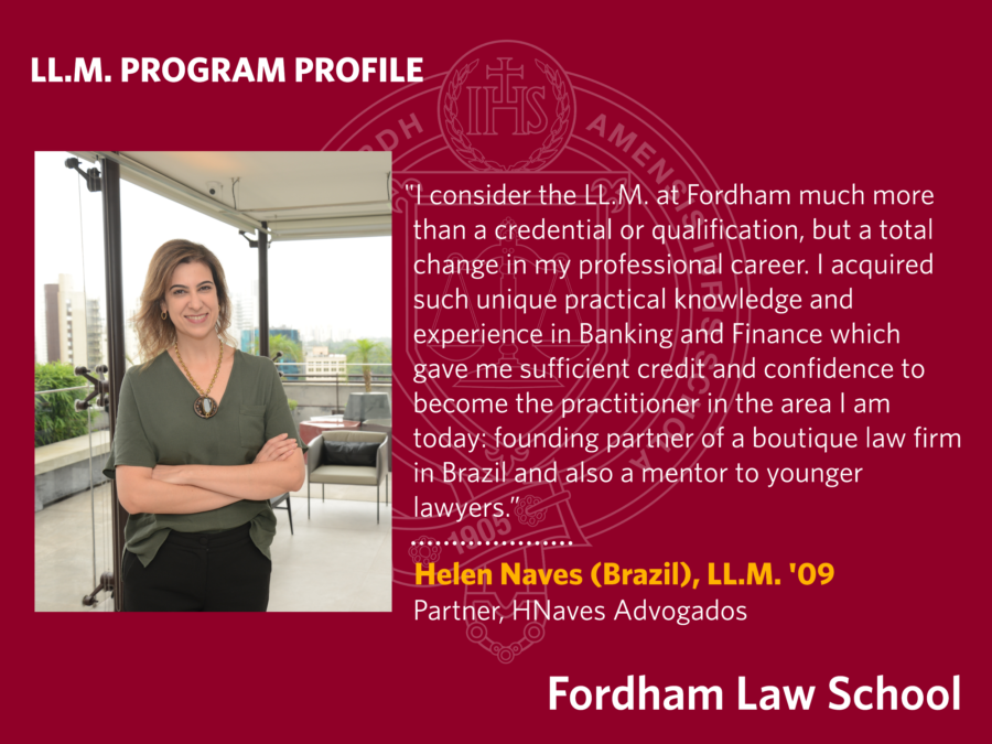 Depoimento de Helen Naves sobre o LL.M. Program Profile
